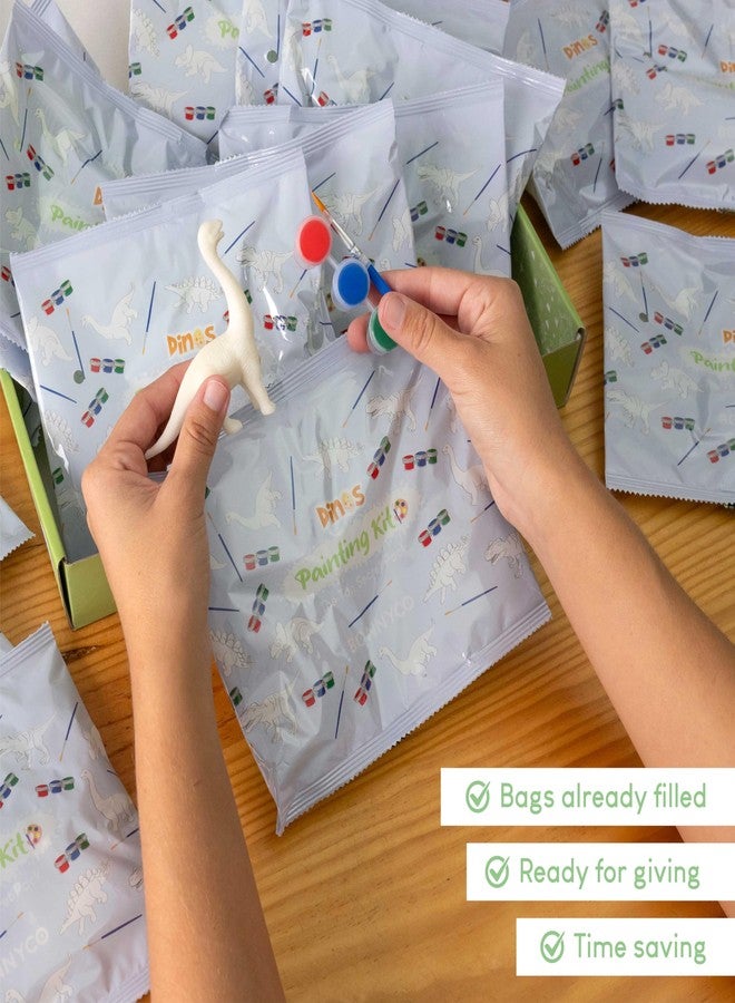 BONNYCO Dinosaur Party Favors for Kids Painting Kit Pack 16, Dinosaur Goodie Bags Stuffers for Kids 3-5 4-8. Goody Bag Stuffers, Pinata Filler. Classroom Prizes, Return Gifts Birthday Party Boys - Image 3